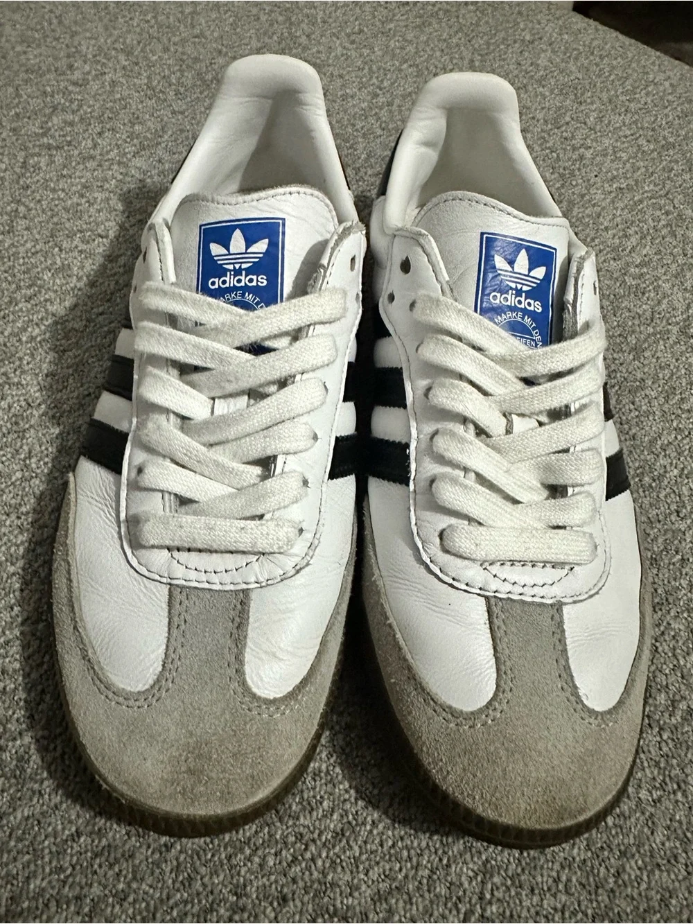 adidas Samba OG B75806 White Black Gum Sneakers Men’s Size 6